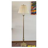 Handsome Polished Brass Stiffel Floor Lamp