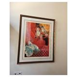 Alvar Suñol Sonata Rouge Lithograph, signed & numbered