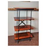 Farmhouse Industrial Open Curio Shelf