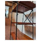 Farmhouse Industrial Open Curio Shelf