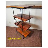 Farmhouse Industrial Open Curio Shelf