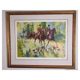 Mark King Signed & Numbered Serigraph ~ Fox Hunt
