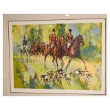 Mark King Signed & Numbered Serigraph ~ Fox Hunt
