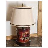 Jersey Cream Butter Cookies Tin Folksy Table Lamp