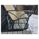 Contemporary Scrolled Porch Glider