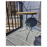 Tile Mosaic Side Table with Iron Base