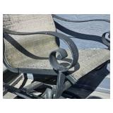 Cast Aluminum Scrolled Swivel Patio Chairs
