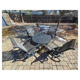 Low Cast Aluminum Conversation Patio Table & Chairs