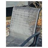 Low Cast Aluminum Conversation Patio Table & Chairs