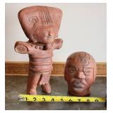 Vintage Mexico Terracotta Folk Art Figures
