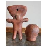Vintage Mexico Terracotta Folk Art Figures