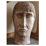 Large Clay Art Pottery Head Study