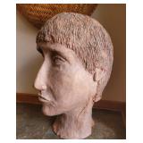 Large Clay Art Pottery Head Study