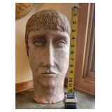 Large Clay Art Pottery Head Study