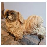 Sweet Life Size Ceramic Pekingese Dog Statue