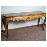 Brilliant Vintage Scallop Shell Carved Console Table - Heritage