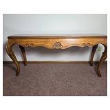 Brilliant Vintage Scallop Shell Carved Console Table - Heritage