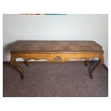 Brilliant Vintage Scallop Shell Carved Console Table - Heritage