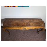 Brilliant Vintage Scallop Shell Carved Console Table - Heritage