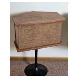 Awesome Vintage Bose Stereo Speaker Side Tables on Industrial Metal Mounts