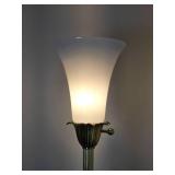 Brilliant Brass Stiffel Torchiere Floor Lamp