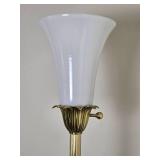 Brilliant Brass Stiffel Torchiere Floor Lamp