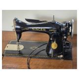 Beautiful Vintage Singer Sewing Machine - Mounted in Table - AE092773