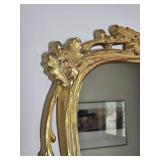 Opulent Vintage Gold Gilt Accent Mirror