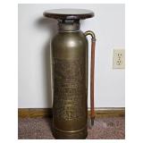 Amazing Vintage Elkhart Brass Fire Extinguisher