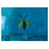 Adorable Blue Glass Insect Catcher Vase