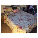 Vintage Drexel MCM Caned Queen Size Bed Set
