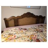 Vintage Drexel MCM Caned Queen Size Bed Set