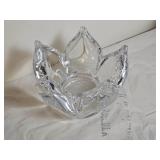 Kosta Boda Goran Warff Lotus Flower Art Glass Bowl