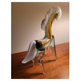 Murano Style Glass Horse Figurine