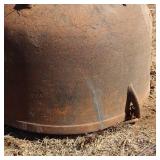 Large Cast Iron Cauldron, with Antique Chain