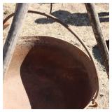 Large Cast Iron Cauldron, with Antique Chain