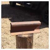 Railroad track that can be used as an Anvil