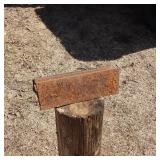 Railroad track that can be used as an Anvil