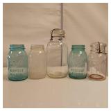 Lot of assorted Vintage Canning Jars