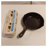 "No. 5" 8 1/8 inch wide Cast Iron Skillet