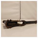 Antique Cast Iron Plymouth Rock Leather Punch Tool - press riveter