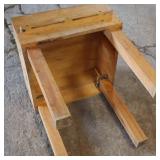 Wooden Butcher Block Style Kitchen Table