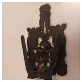 Vintage Cast Iron Letter or Napkin Holder