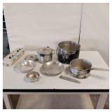 Vintage Tin Dish Camping Set