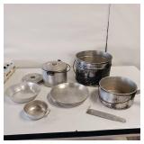 Vintage Tin Dish Camping Set