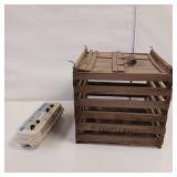 "Humpty Dumpty" Wooden Egg Crate - Vintage