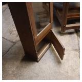 Very Tall and Slender Vintage Glass/Wood Door Case