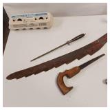 Vintage Double Gear Hand Drill & Other Hand Tools