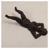 Vintage Cast Iron Naughty Nelly Boot Jack!