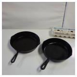 #7 and #8 Cast Iron Skillets